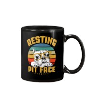 Pit Bull Lover Gift Vintage Resting Pit Face Mug tile