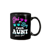 Womens Gender Reveal Girl or Boy Aunt loves you Mug thumbnail