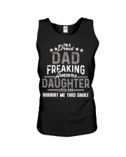 I'm A Proud Dad Freaking Awesome Daughter Unisex Tank tile