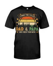 Mens I Have Two Titles Dad And Papa Premium Fit Mens Tee thumbnail