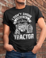 Vintage I Don't Snore I Dream I'm a Tractor Classic T-Shirt apparel-classic-tshirt-lifestyle-26