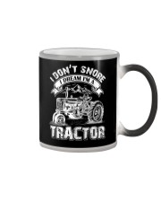 Vintage I Don't Snore I Dream I'm a Tractor Color Changing Mug tile