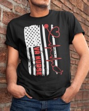 American Flag Nurse Patriotic 4th of July Nurses Classic T-Shirt apparel-classic-tshirt-lifestyle-26