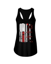 American Flag Nurse Patriotic 4th of July Nurses Ladies Flowy Tank thumbnail