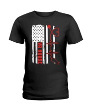 American Flag Nurse Patriotic 4th of July Nurses Ladies T-Shirt thumbnail
