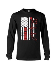 American Flag Nurse Patriotic 4th of July Nurses Long Sleeve Tee thumbnail