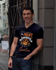 You Put My Meat in Your Mouth Going to Swallow V-Neck T-Shirt lifestyle-mens-vneck-front-1