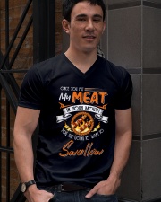 You Put My Meat in Your Mouth Going to Swallow V-Neck T-Shirt lifestyle-mens-vneck-front-2