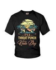 Vintage It's A Throat Punch Kinda Day Retro Youth T-Shirt thumbnail