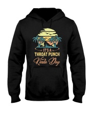 Vintage It's A Throat Punch Kinda Day Retro Hooded Sweatshirt thumbnail