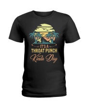 Vintage It's A Throat Punch Kinda Day Retro Ladies T-Shirt thumbnail