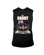Daddy Of The Birthday Princess Floral Unicorn Sleeveless Tee tile