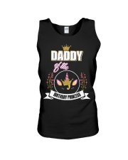 Daddy Of The Birthday Princess Floral Unicorn Unisex Tank tile