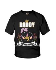 Daddy Of The Birthday Princess Floral Unicorn Youth T-Shirt tile