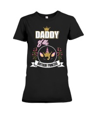 Daddy Of The Birthday Princess Floral Unicorn Premium Fit Ladies Tee tile