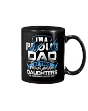 I'm Proud Dad Of Two Freaking Awesome Daughters Mug tile