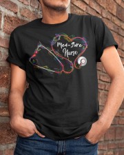 Colorful Smoke Heart Stethoscope Med-Surg Nurse Classic T-Shirt apparel-classic-tshirt-lifestyle-26