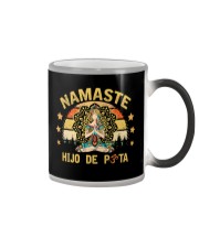Namaste Hijo De Puta - Vintage Hippies Yoga Lover Color Changing Mug thumbnail