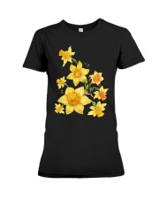 Beautiful Daffodils Flower Tee Spring Design Premium Fit Ladies Tee thumbnail