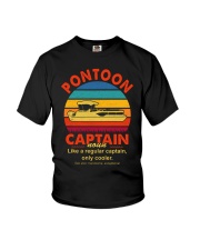 Best Funny Pontoon Captain Definition Pontoon Boat Youth T-Shirt thumbnail