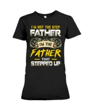Lucky Son- Raised by A Freaking Awesome Mom Family Premium Fit Ladies Tee tile