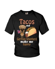 German Shepherd and Tacos Youth T-Shirt tile