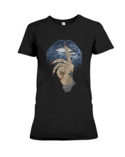 Cowboy lips Shut the fuck up shirt Premium Fit Ladies Tee thumbnail