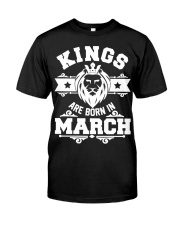 Kings are born in march t-shirts Premium Fit Mens Tee thumbnail