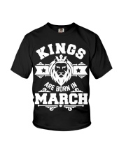 Kings are born in march t-shirts Youth T-Shirt thumbnail