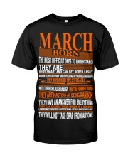march born they will not take crap anyone Premium Fit Mens Tee tile