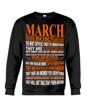 march born they will not take crap anyone Crewneck Sweatshirt tile