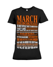 march born they will not take crap anyone Premium Fit Ladies Tee tile