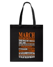 march born they will not take crap anyone Tote Bag tile
