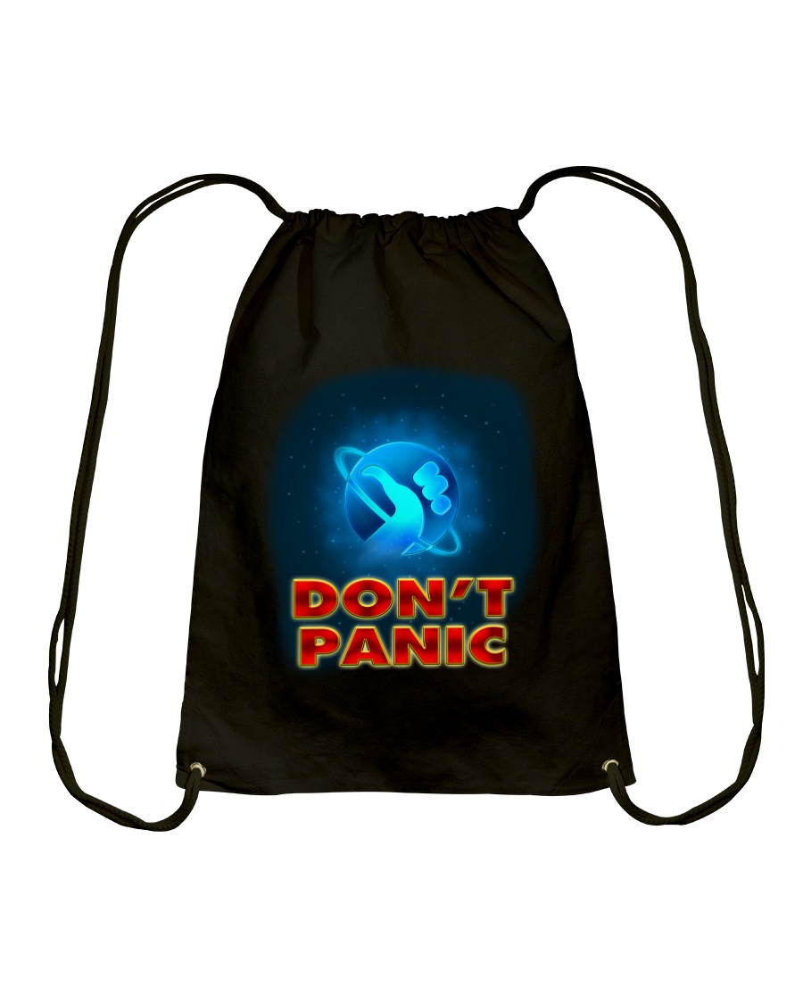 Don't Panic - Guida Galattica per Autostoppisti Drawstring Bag