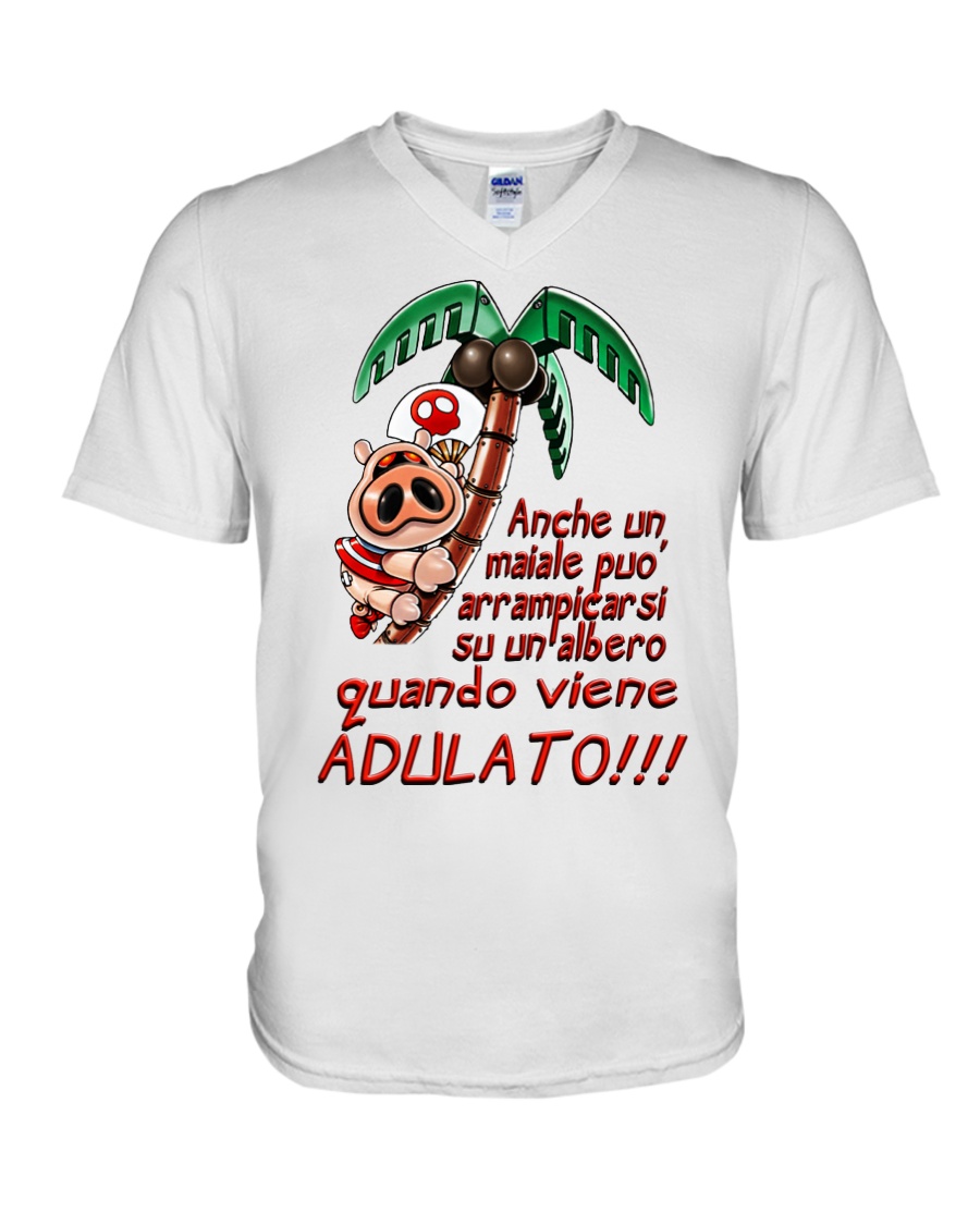 Maiale adulato - Yattaman Shirts and Bags V-Neck T-Shirt