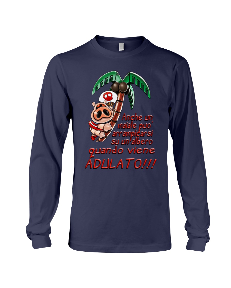 Maiale adulato - Yattaman Shirts and Bags Long Sleeve Tee