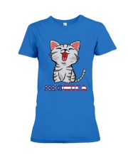 Women's Funny Patriotic American Flag Tanks Shirt Premium Fit Ladies Tee front