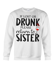 If lost or drunk-white Crewneck Sweatshirt thumbnail