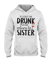 If lost or drunk-white Hooded Sweatshirt thumbnail