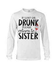 If lost or drunk-white Long Sleeve Tee thumbnail