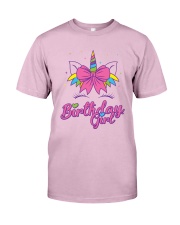 Cute Birthday Girl Unicorn T-Shirt Classic T-Shirt thumbnail