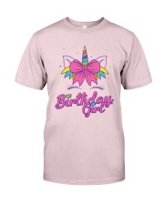 Cute Birthday Girl Unicorn T-Shirt Premium Fit Mens Tee thumbnail