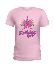 Cute Birthday Girl Unicorn T-Shirt Ladies T-Shirt thumbnail