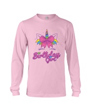 Cute Birthday Girl Unicorn T-Shirt Long Sleeve Tee thumbnail