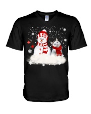 christmas Tshirt design for Ragdoll lover V-Neck T-Shirt tile