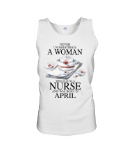 nurse a woman April Unisex Tank tile