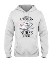 nurse a woman April Hooded Sweatshirt front