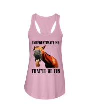 horse that'll be fun Ladies Flowy Tank tile