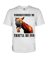horse that'll be fun V-Neck T-Shirt tile