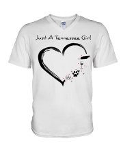 Just A Tennessee Girl V-Neck T-Shirt tile